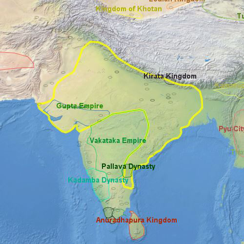 Explore The Gupta Empire in 380AD